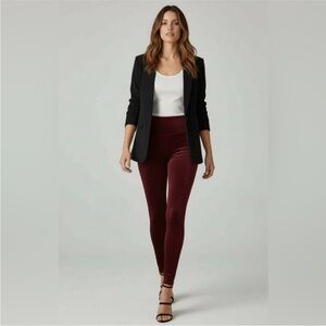 Spanx Women’s Rich Burgundy High Rise Leggings Size Medium